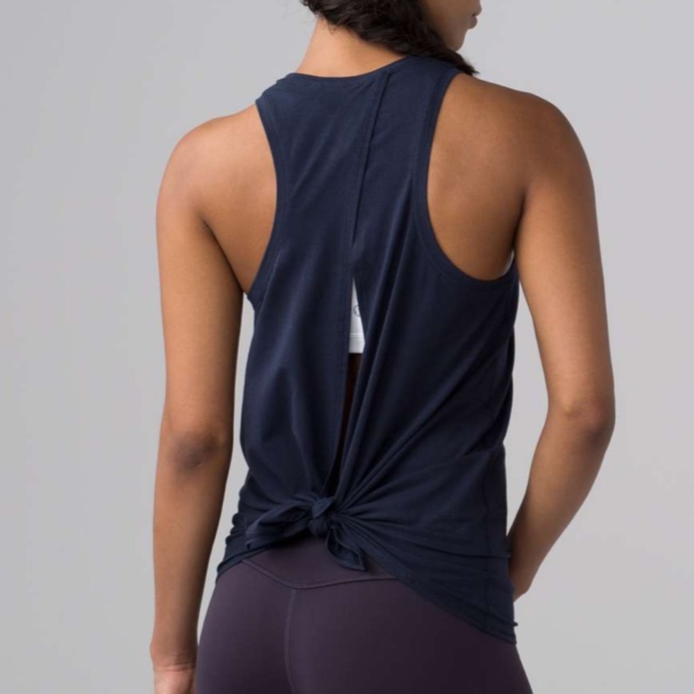 Lululemon All Tied Up Tank Navy